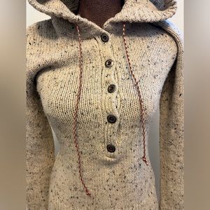 Patagonia Womens Pullover Ranchito Speckled Hooded Long Sleeve Sweater XS